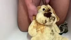 Reproducir A la mierda y gastar un centavo begrime lujoso perro en chinchilla laniger fetichismo de superficie de piel