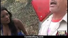 Play Bosomy ebony tree harlot gang upspangedilation and curettageo'ered in cum 14