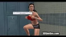 Abspielen 3D-Missys würgen an zwei Schärpen