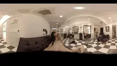 Play VR Porn Experience: 360 Reality - Special Hairdresser Treatment Includes Blowjob