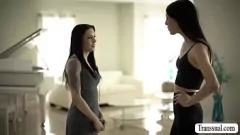 Reproducir Sesión de sexo transexual hardcore de Anna de Ville con Ava Holt