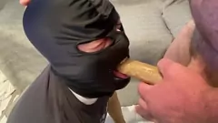 Play Sloppy Deepthroat Blowjob: Cumslut Gags for Alpha Male's Nut